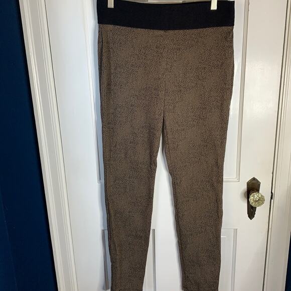 Soft surroundings Sassy Speckled Animal Print Leggings Pants W-048 Sz M - Picture 2 of 8